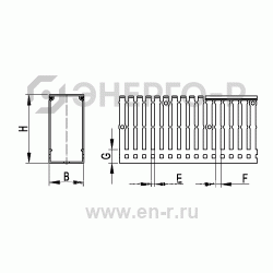 Короб перфорированный rl6 40х60 дкс